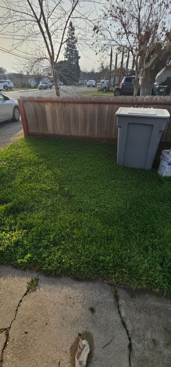 Cleared and cleaned area after completing residential furniture removal in Central Valley, CA