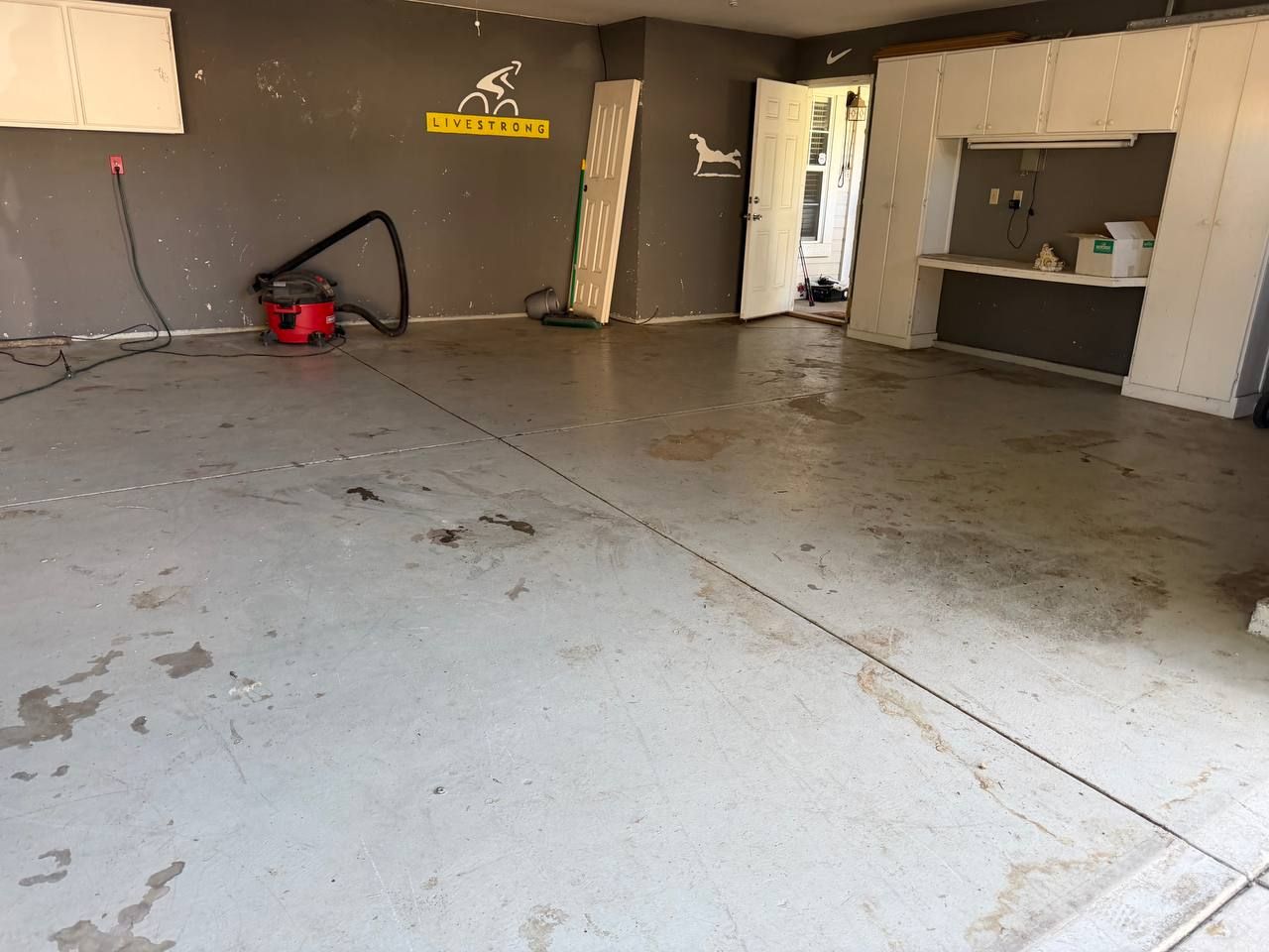 Cleared and cleaned area after completing garage junk removal & full garage cleanout in Turlock, CA