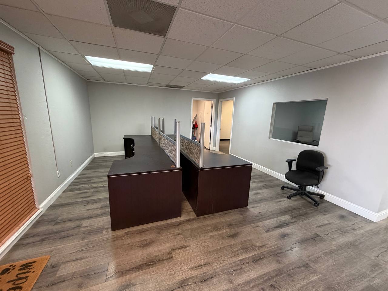 Office Desk & Furniture Cleanout before the JP Junk Removal crew began work in Modesto, CA